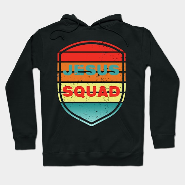 JESUS SQUAD SUNSET SHIELD Hoodie by ApparelByBornAgain